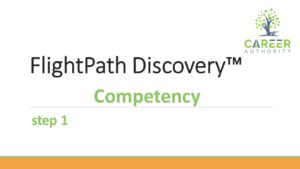 Additional help on completing the competency step of FlightPath Discovery